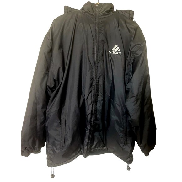 Adidas Men's Gray Reversible Removable Hood Full Zipper Insulated Jacket XL ? - Picture 1 of 9